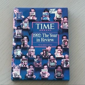1992: The Year in Review.  Hardback Book Time Magazine Annual Edition.  VG Cond.